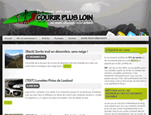Tablet Screenshot of courir-plus-loin.com